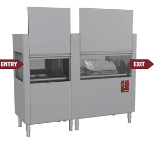 Doorschuif vaatwasser 200 korven/uur - Diamond D160E/7 - 29,5 kW - 400 V - 770x1968x(h)1615 mm