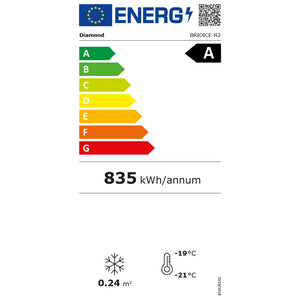 Dávkovač zmrzliny 4 zásobníky, -25 až -18 °C, stacionární, Diamond BRIOICE-R2, 150 W