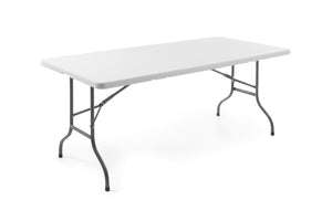 Obdélníkový cateringový stůl 1520x700x(v)740 mm, polyethylen, Hendi 810927, bílá barva