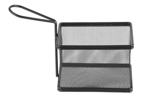 Miniaturní košík na smažené občerstvení 125x100x(v)85 mm, Hendi 425626, černý