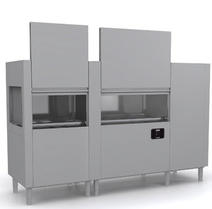 Doorschuif vaatwasser 500x500 mm - 270 korven/uur - Krupps EVO411 - 26,3 kW - 400 V - 813x2519x(h)1810 mm