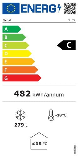 Vouwdeksel vrieskist 602 L, -22°/-16°C - Saro 481-1085