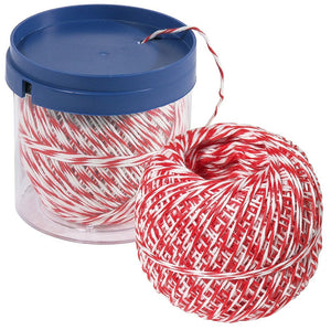 Vleestouw met dispenser 150 m rood-wit - Contacto 3884/153