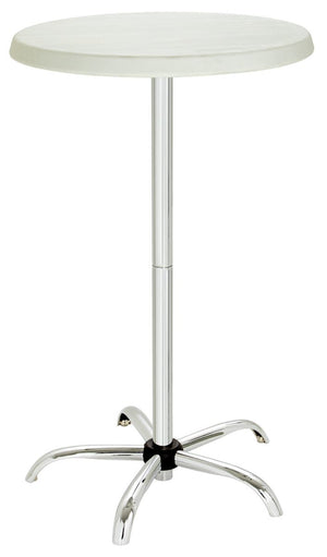 Kulatý barový stůl Ø700x(h)1170 mm, z polyethylenu, Bartscher 601177, bílý