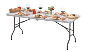 Obdélníkový stůl 1830x760x(v)740 mm, polyethylen, Bartscher 601179, bílá barva