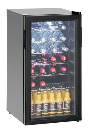 Chłodziarka barowa z drzwiami uchylnymi 88 L, 2 do 10°C, Bartscher 700182G, 85W, czarna