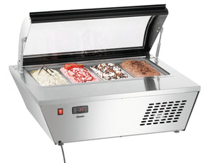 Zmrzlinovač 4x 6,5 l, -25 až -18 °C, stolní, Bartscher 700228, 168 W