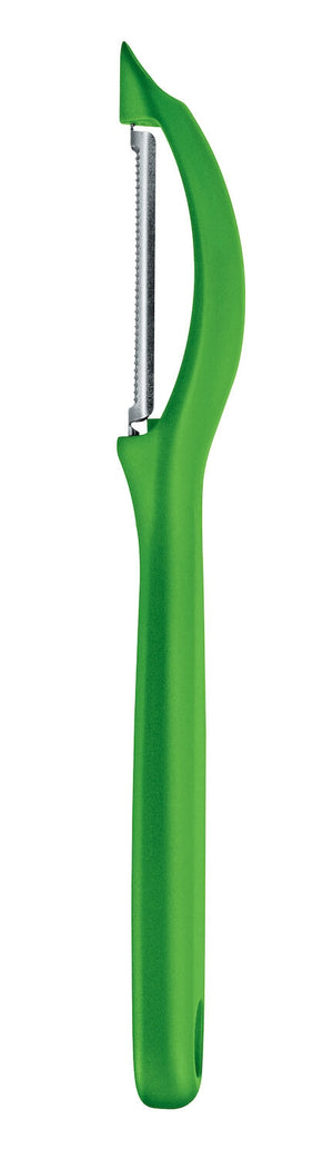 Univerzální loupač Victorinox Swiss Classic, vroubkovaná čepel, zelený, Victorinox 7.6075.4
