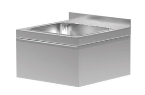 Nerezové kyselinovzdorné dřezy s obdélníkovou komorou – zabudované 400x295x(h)200 mm, INOXI 89-50756