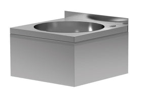 Nerezové kyselinovzdorné dřezy s kulatou komorou – zabudované 400x400x(h)200 mm, INOXI 89-53783