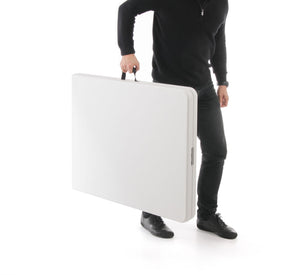 Obdélníkový cateringový stůl 1830x750x(v)740 mm, polyethylen, Hendi 810910, bílá barva