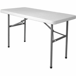 Skládací obdélníkový stůl 1220x610x(v)740 mm, polyethylen, Fiesta 950112, bílá