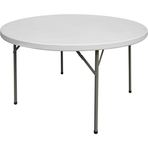 Kulatý skládací stůl Ø1150x(v)740 mm, polyethylen, Fiesta 950131, bílá