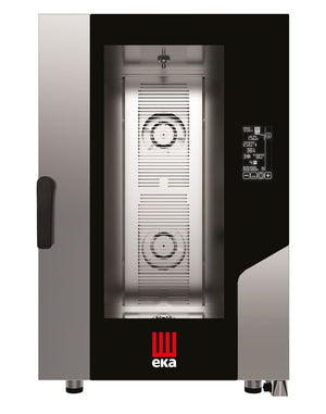 Piec konwekcyjno-parowy 11x 1/1 GN elektryczny, 15.4kW, 400V, 30 do 270°C z natryskiem, EKA Millennial Black Mask, MKF1111BM