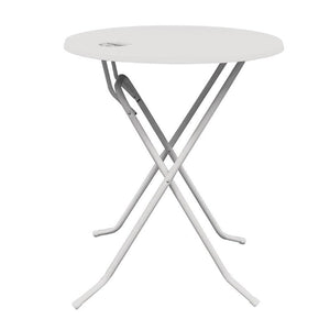 Kulatý skládací stůl Ø700x(h)1100 mm, XXLselect H050, bílý