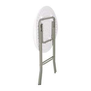 Kulatý skládací stůl Ø600x(h)735 mm, Bolero CA998, bílý