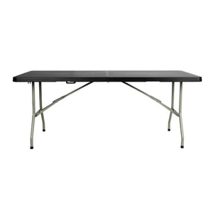 Skládací obdélníkový stůl 1829x762x(h)735 mm, polyethylen, Bolero CB518, černá barva