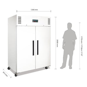 Szafa chłodnicza 2-drzwiowa 1200 L, -2 do 8°C, Polar G-Series CC663, 1340x815x(h)2000 mm, agregat na górze, biała