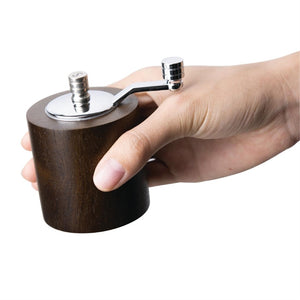 Sada 2 dřevěných mlýnků na sůl a pepř Ø63x(h)80 mm, Olympia CE247