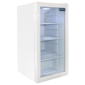 Szafa chłodnicza przeszklona 88 L, 1 do 12°C, Polar C-Series CF750, 430x480x(h)825 mm, agregat dolny, biała