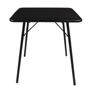 Skládací čtvercový stůl 700x700x(v)710 mm, Bolero CS731, černá barva