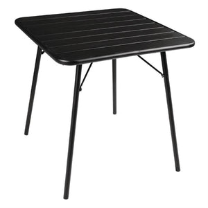 Skládací čtvercový stůl 700x700x(v)710 mm, Bolero CS731, černá barva