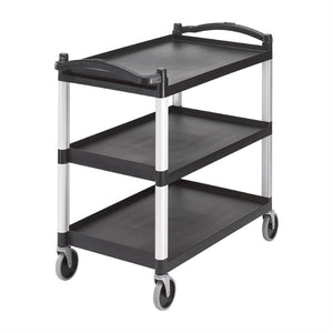 Wózek kelnerski 3-poziomowy, z aluminium Cambro CT400, 1015x540x(h)950 mm