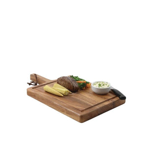 Servírovací prkénko na steaky 420x230x(h)25 mm z akátového dřeva, T&G Woodware Acacia Wood DF055, obdélníkové provedení
