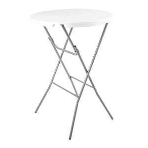 Kulatý skládací stůl Ø800x(h)1100 mm, Bolero DL046, bílý