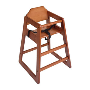 Houten kinderstoel met donkerhouten afwerking (enkel)