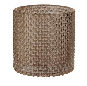 Skleněný svícen 80xØ80 mm Calm Dusk grey (6 ks), Duni 191465