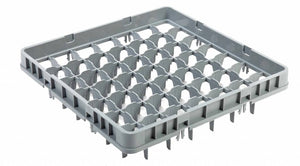 Skleněný koš 500x500x(h)40 mm, 49 přihrádek, AmerBox 877494, šedý