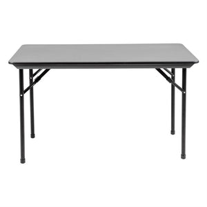 Skládací obdélníkový stůl 1220x610x(h)750 mm, ABS, Bolero GC594, černá barva