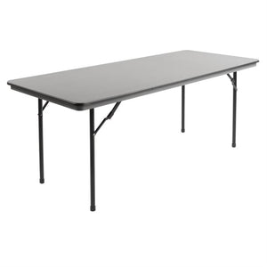 Skládací obdélníkový stůl 1830x760x(h)750 mm, ABS, Bolero GC596, černá barva