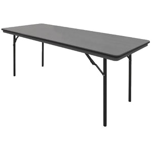 Skládací obdélníkový stůl 1830x760x(h)750 mm, ABS, Bolero GC596, černá barva