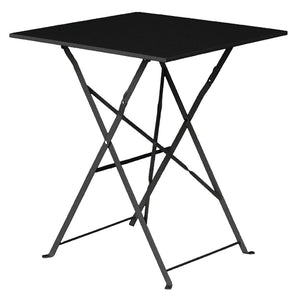 Čtvercový kavárenský stůl 600x600x(h)710 mm, Bolero Pavement Style GK989, černý