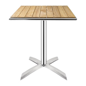 Stół kwadratowy 600x600x(h)730 mm, z drewna jesionowego, Bolero GK991