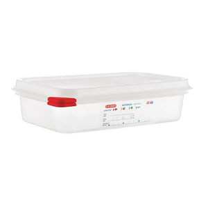 Pojemnik GN 1/4 z pokrywką, 65mm, 1.8L, z polipropylenu, Araven Colour Coded Gastronorm Food Boxes GL263 (4 szt.)
