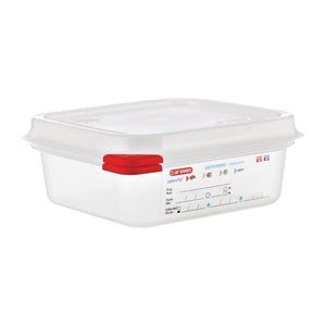 Pojemnik GN 1/6 z pokrywką, 65mm, 1.1L, z polipropylenu, Araven Colour Coded Gastronorm Food Boxes GL264 (4 szt.)