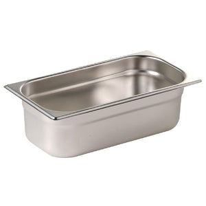Zestaw pojemników GN 5 pojemników GN 1/3 i 1 pojemnik GN 1/2, 100mm, 24.7L, ze stali nierdzewnej, Vogue S727