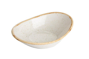 Porseleinen serveerschaal 110 ml - 110x74x(h)28 mm - crème - Porland Sand 04ALM001636
