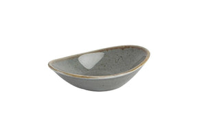 Porseleinen serveerschaal 110 ml - 110x74x(h)28 mm - grijs - Porland Stone 04ALM002470