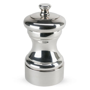 Mlýnek na sůl z nerezové oceli 100 mm, PEUGEOT PG-9816-1-SME, postříbřená mosaz