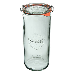 Weck inmaakpot compleet 1,04 l - Ø80 mm - Zylinder - set van 6 - WE-908-80PUZ